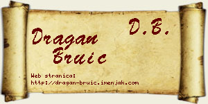 Dragan Bruić vizit kartica
